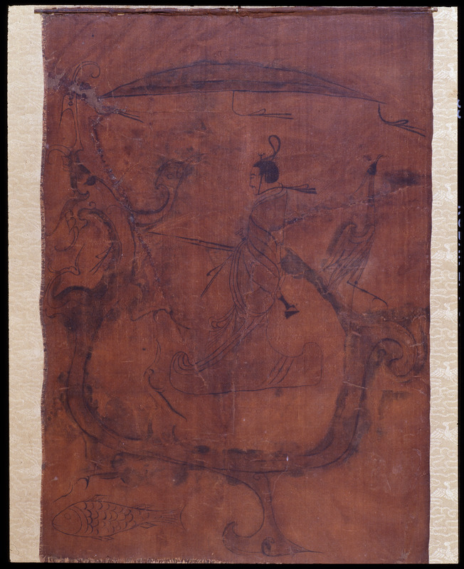 人物龙凤帛画